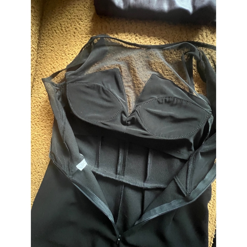 BCBGeneration Romper Black Shorts Mesh Top Pockets Tailored Homecoming 0 - Picture 6 of 13
